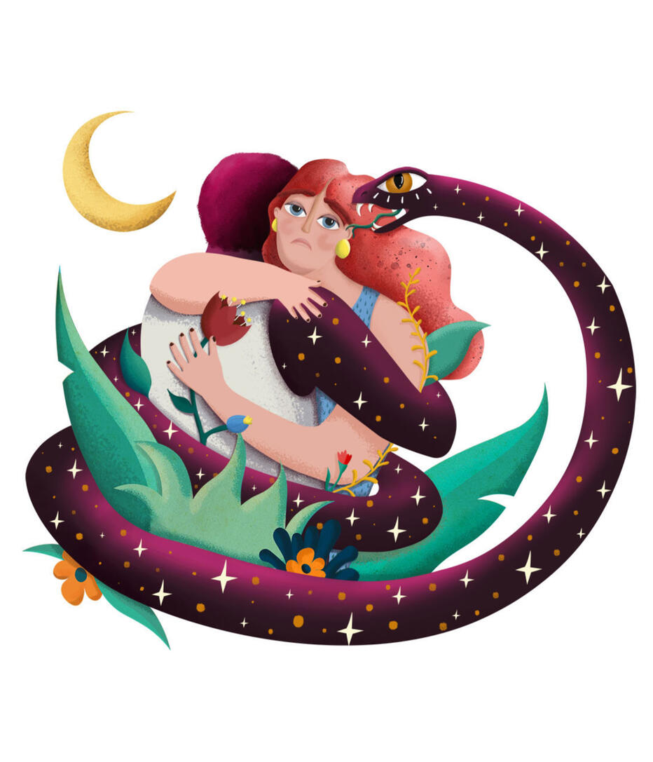Celos Ilustración de Soy Rio sobre los celos para campaña de igualdad de género