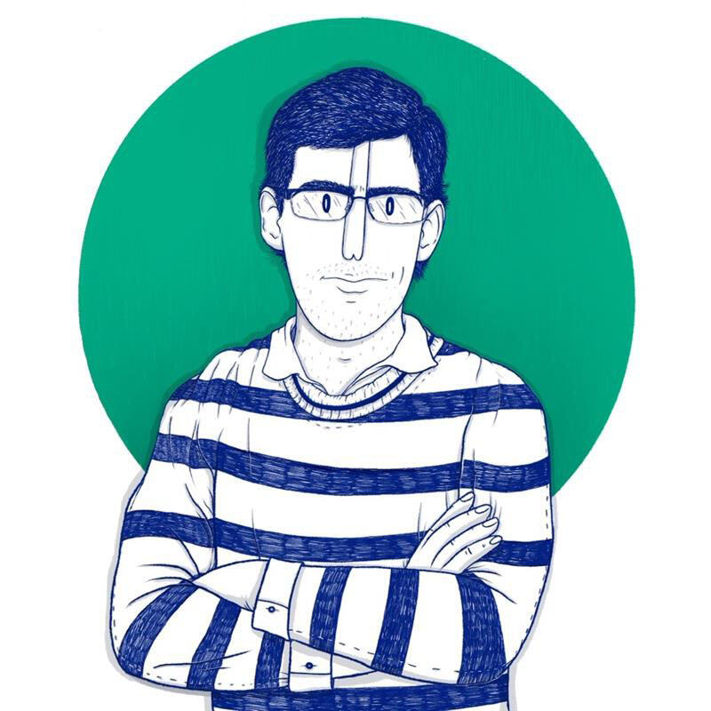 Soy Rio Ilustración para Atogu retrato corporativo