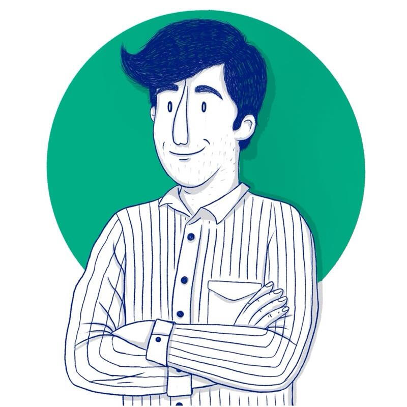 Soy Rio Ilustración para Atogu retrato corporativo