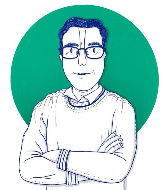 Soy Rio Ilustración para Atogu retrato corporativo