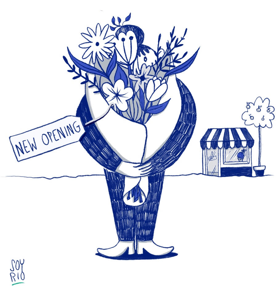 Soy Rio Ilustración para Atogu apertura negocio